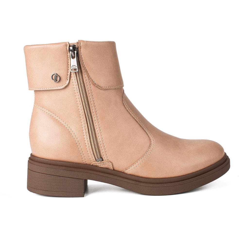 Bota Dakota de Cano Curto Feminina D2552 Bege 3