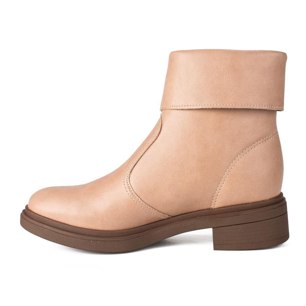Bota Dakota de Cano Curto Feminina D2552 Bege 4