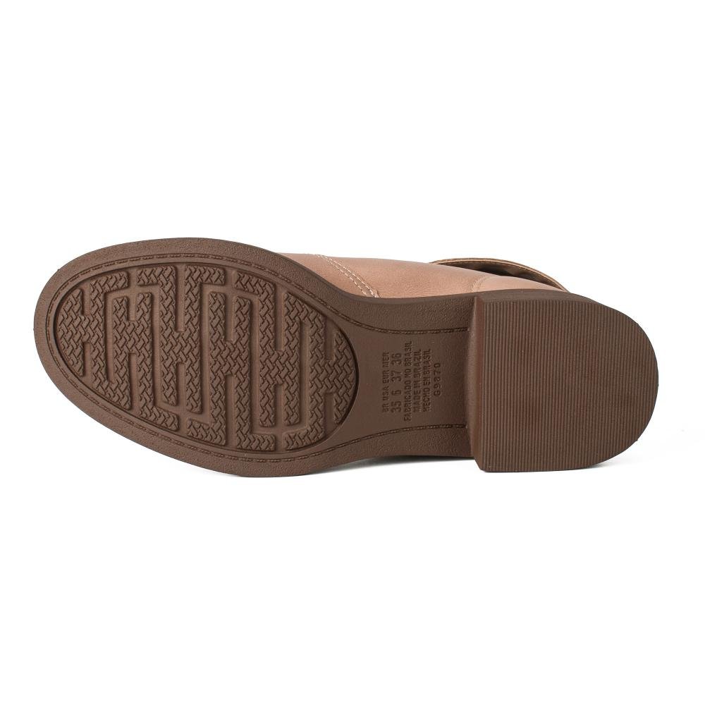 Bota Dakota de Cano Curto Feminina D2552 Bege 5