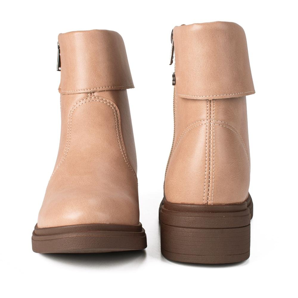 Bota Dakota de Cano Curto Feminina D2552 Bege 6