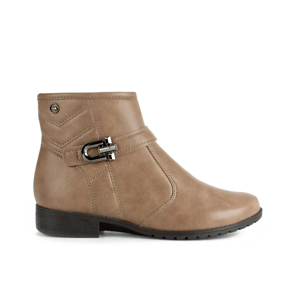 Bota Dakota de Cano Curto Feminina D2183 Marrom claro 3