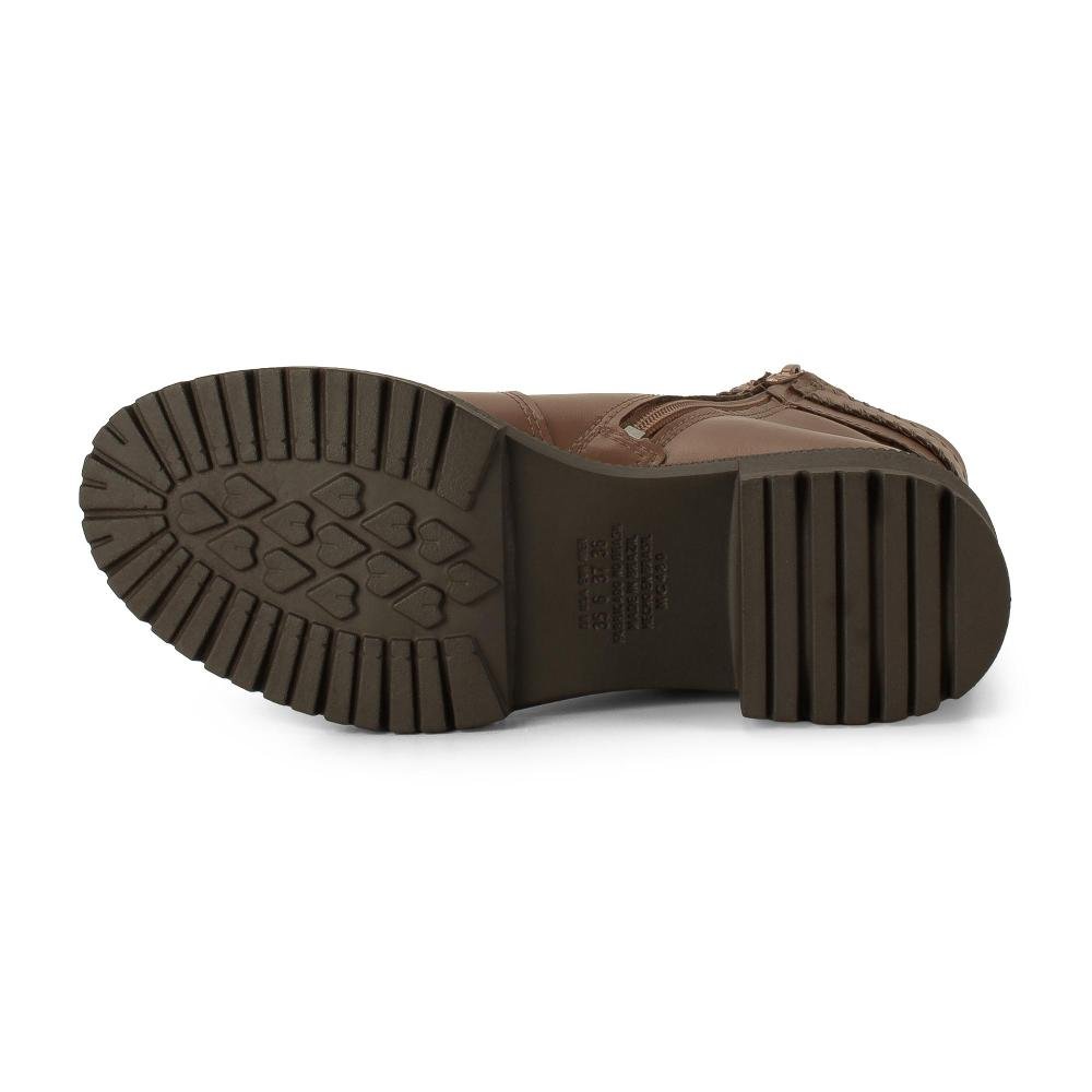 Bota Mississipi de Cano Curto Feminina J0822 Marrom 5