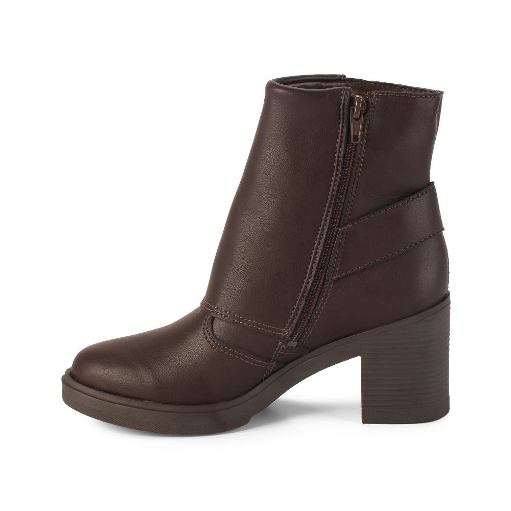 Bota Mississipi de Cano Curto Feminina J1042 Café 4