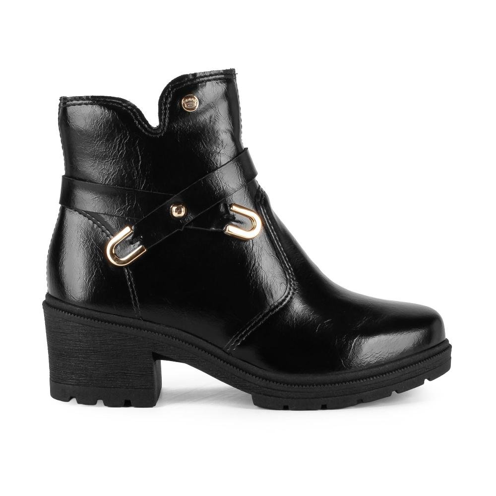 Bota Pink Cats Infantil de Cano Curto V6391 Preto 2