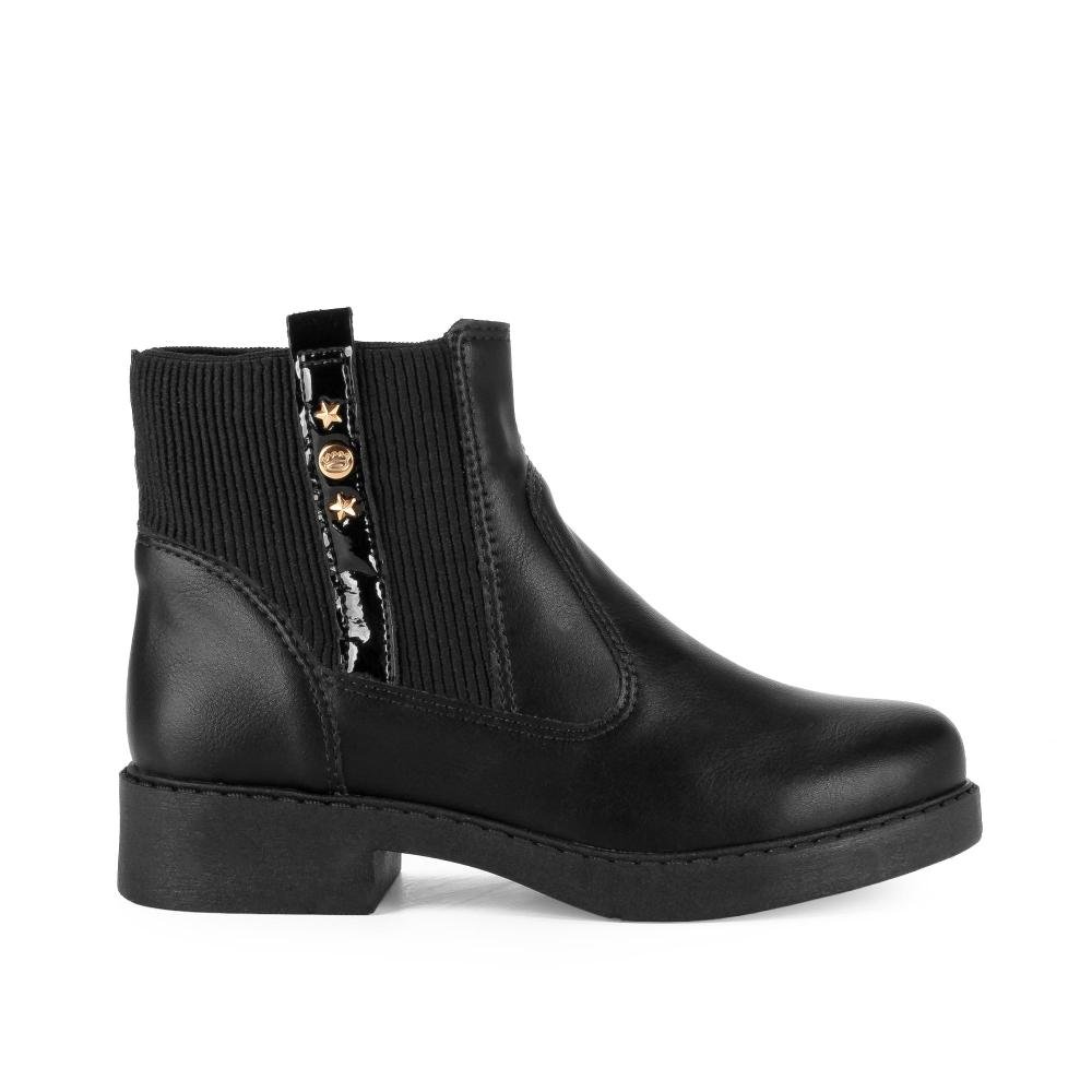 Bota Pink Cats Infantil de Cano Curto V6361 Preto 2