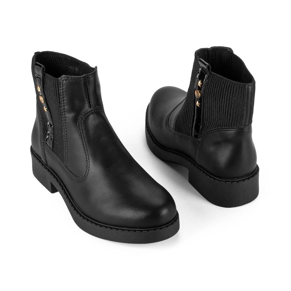 Bota Pink Cats Infantil de Cano Curto V6361 Preto 6