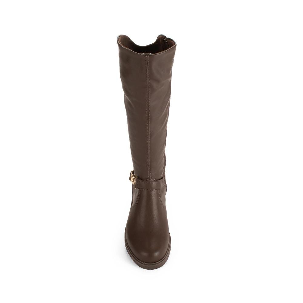 Bota Pink Cats Infantil de Cano Longo V6073 Marrom 5