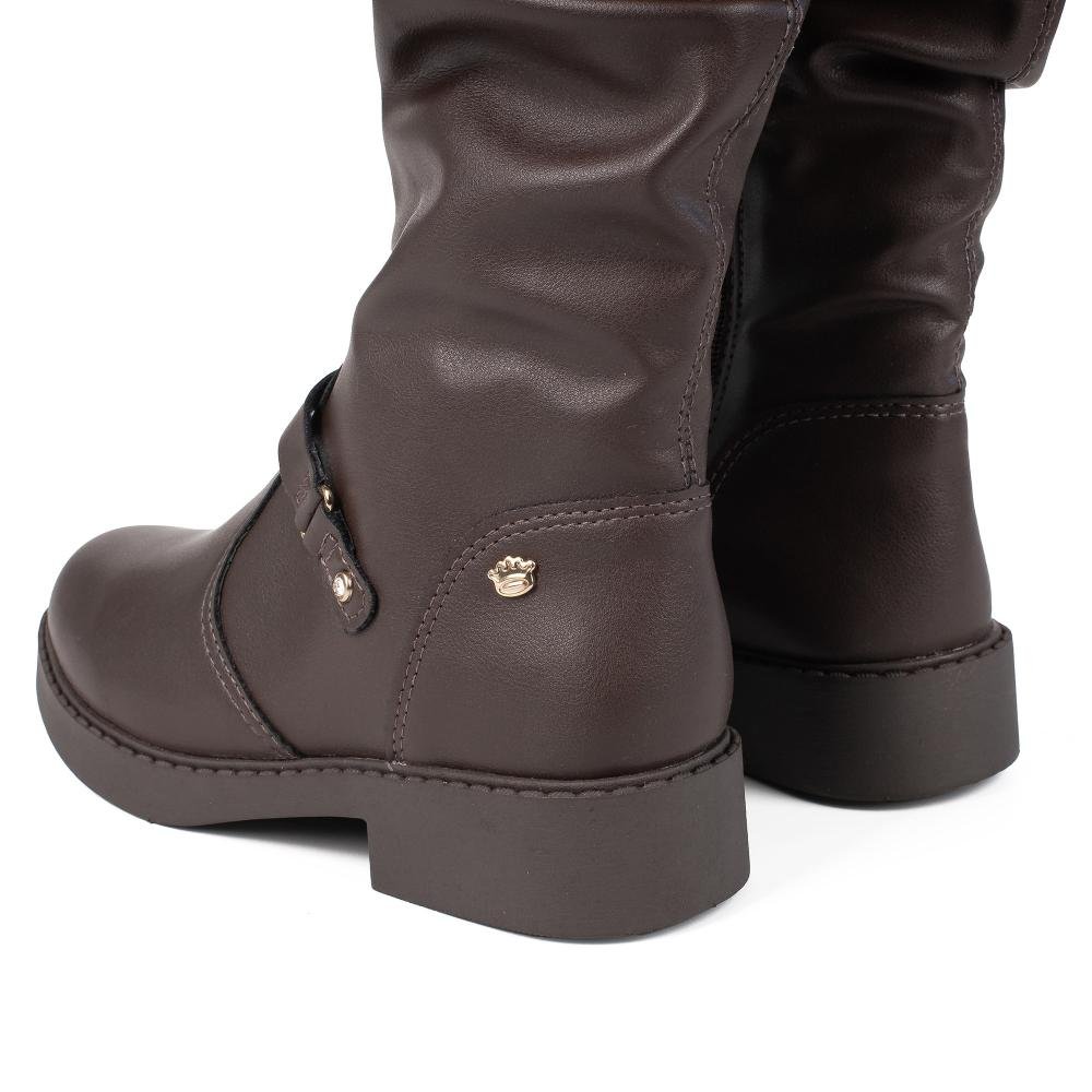Bota Pink Cats Infantil de Cano Longo V6362 Café 5