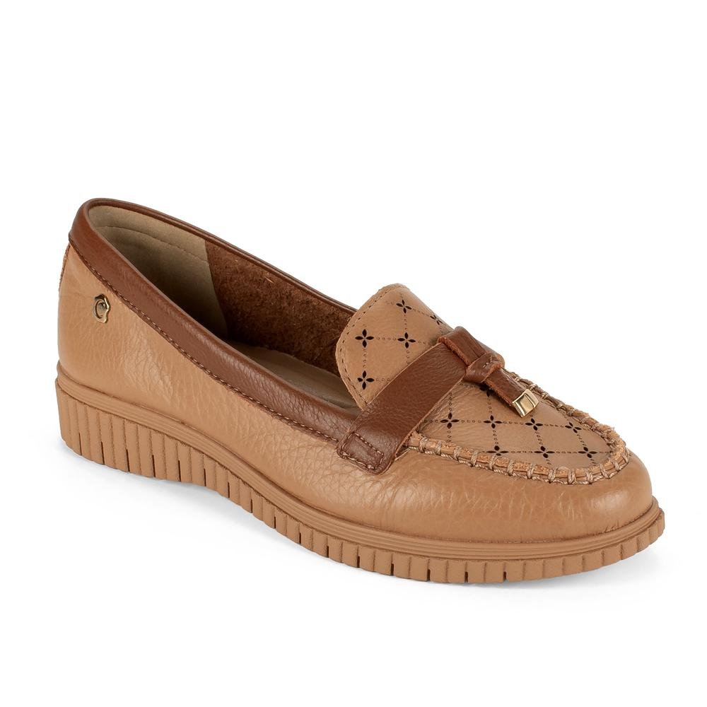 Sapato Campesí Loafer Em Couro Feminino CE411