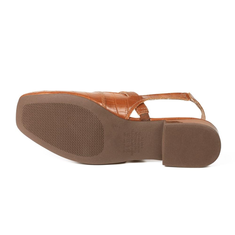 Sapato Dakota de Salto Baixo Feminino D2342 Marrom 5