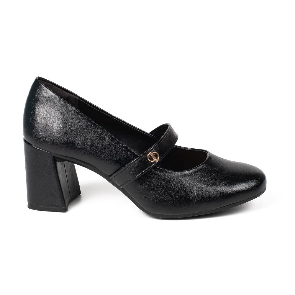 Sapato Dakota de Salto Bloco Feminino D2323 Preto 3