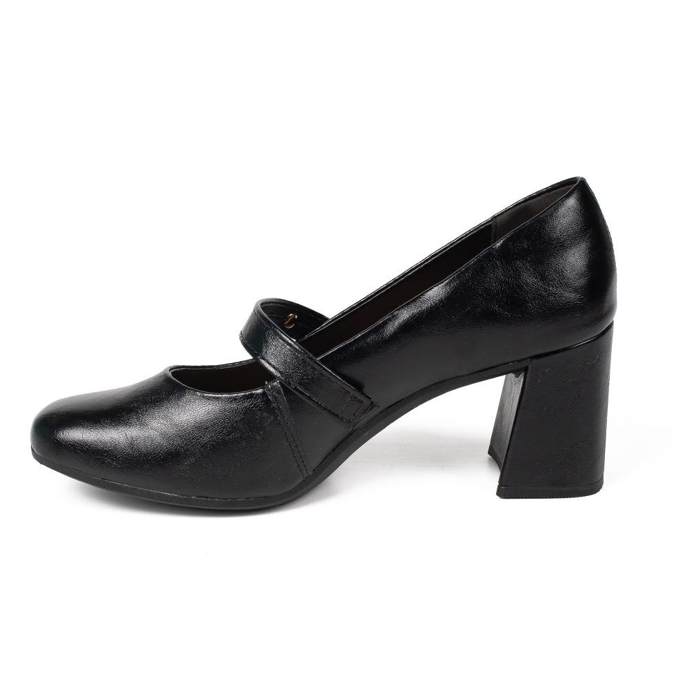 Sapato Dakota de Salto Bloco Feminino D2323 Preto 4