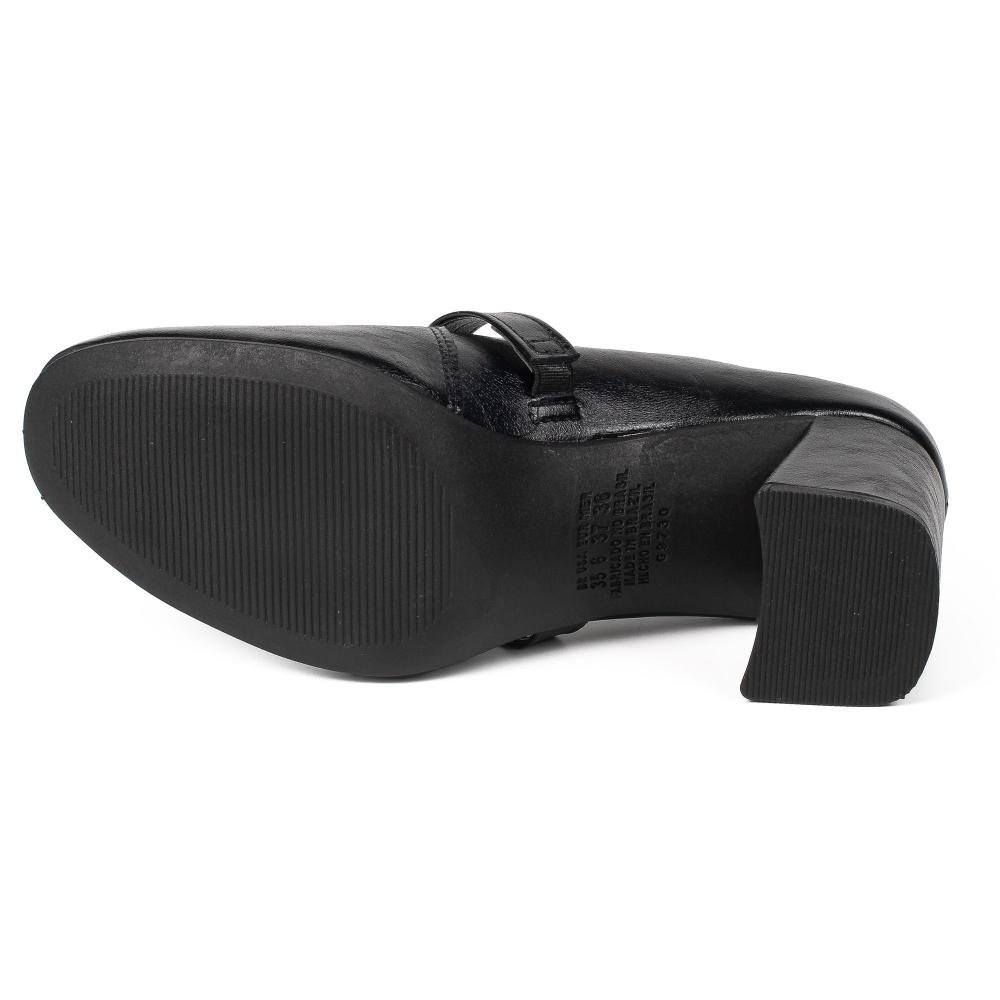 Sapato Dakota de Salto Bloco Feminino D2323 Preto 5
