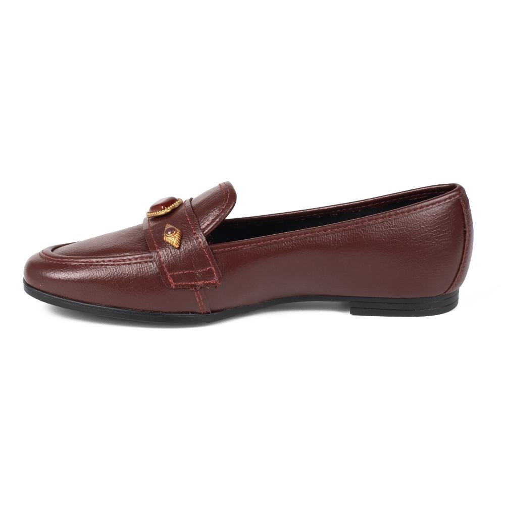 Sapato Dakota Loafer Feminino D2132 Bordô 3