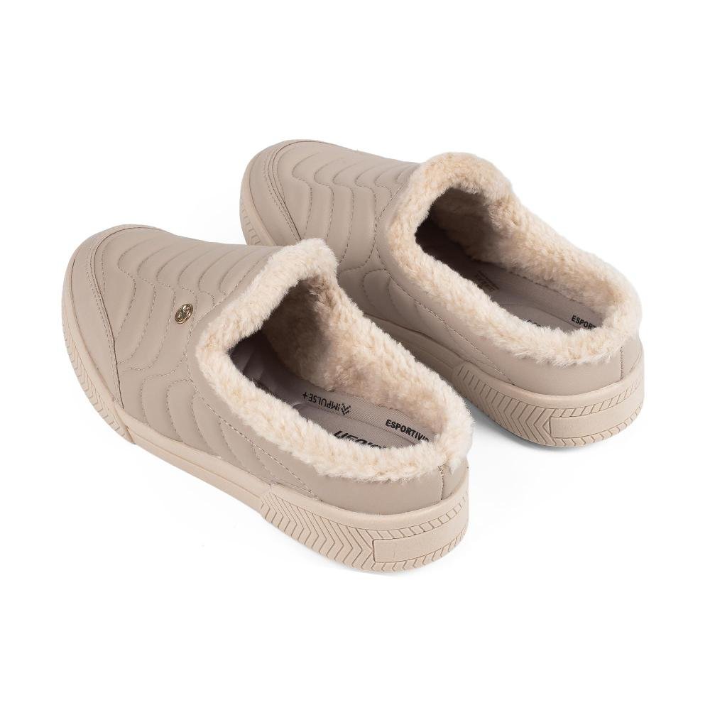 Tênis Kolosh Babouche Com Pelos Feminino C3015B Bege 6