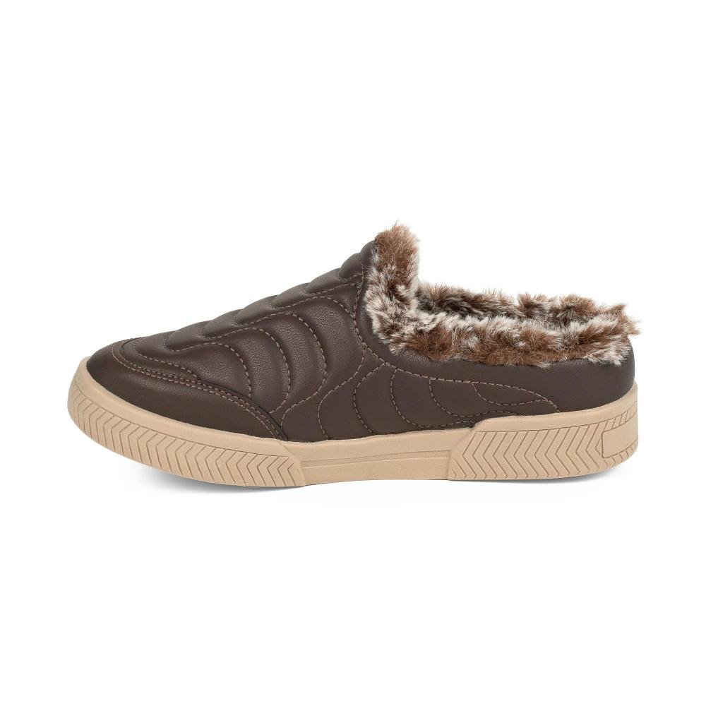 Tênis Kolosh Babouche Com Pelos Feminino C3015B Marrom 3