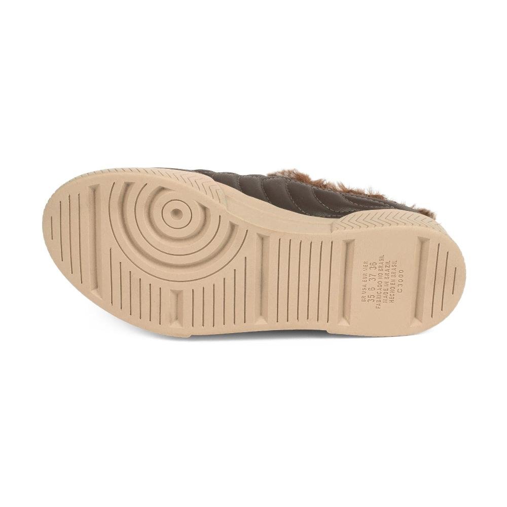 Tênis Kolosh Babouche Com Pelos Feminino C3015B Marrom 4