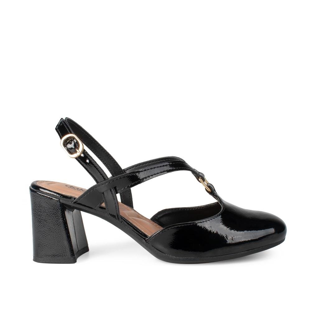 Sapato Dakota de Salto Bloco Feminino D2321 Preto 4