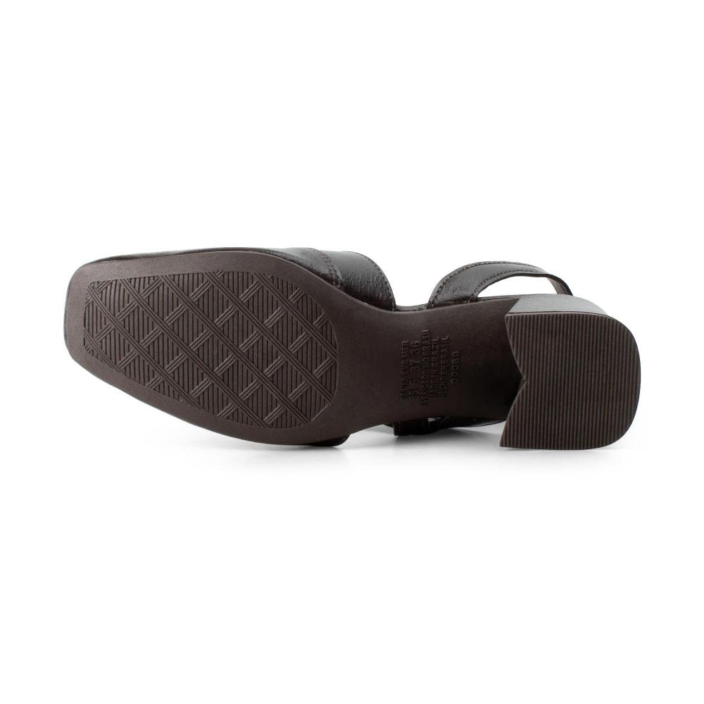 Sapato Dakota de Salto Bloco Feminino D2361 Café 5