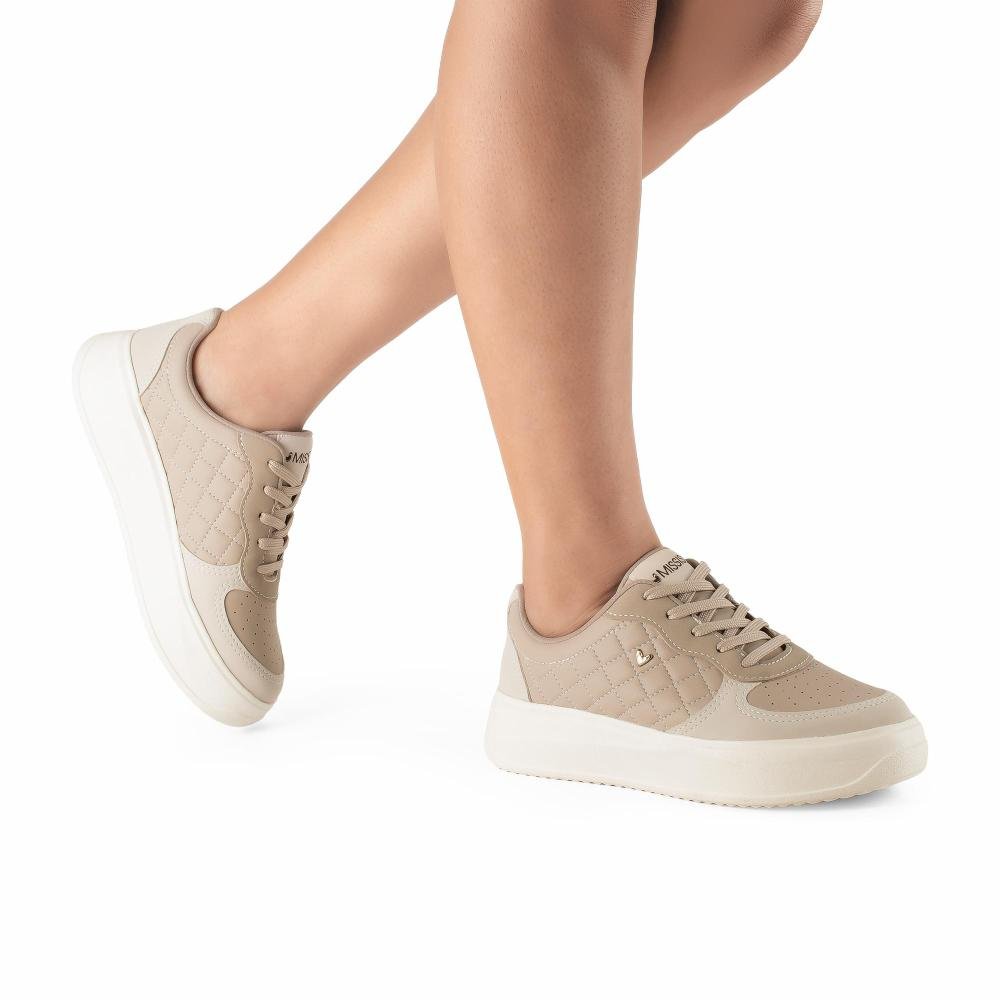 Tênis Mississipi Casual Feminino J1161 Bege 2