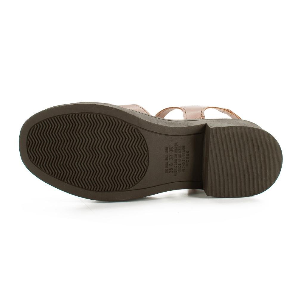 Sapato Mississipi de Salto Bloco Feminino J1472 Marrom 5