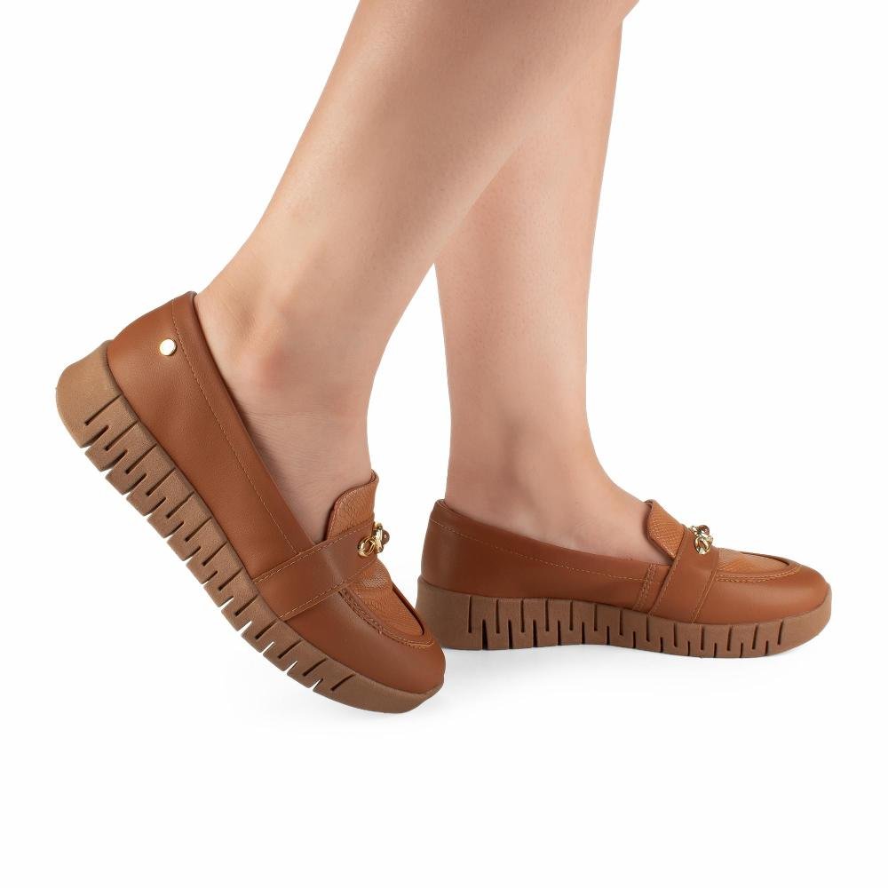 Sapato Campesí Loafer Feminino CE541 Marrom 2