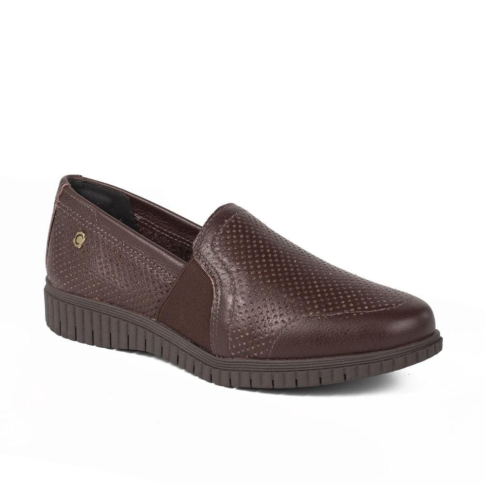 Sapato Campesí Loafer Em Couro Feminino CE412