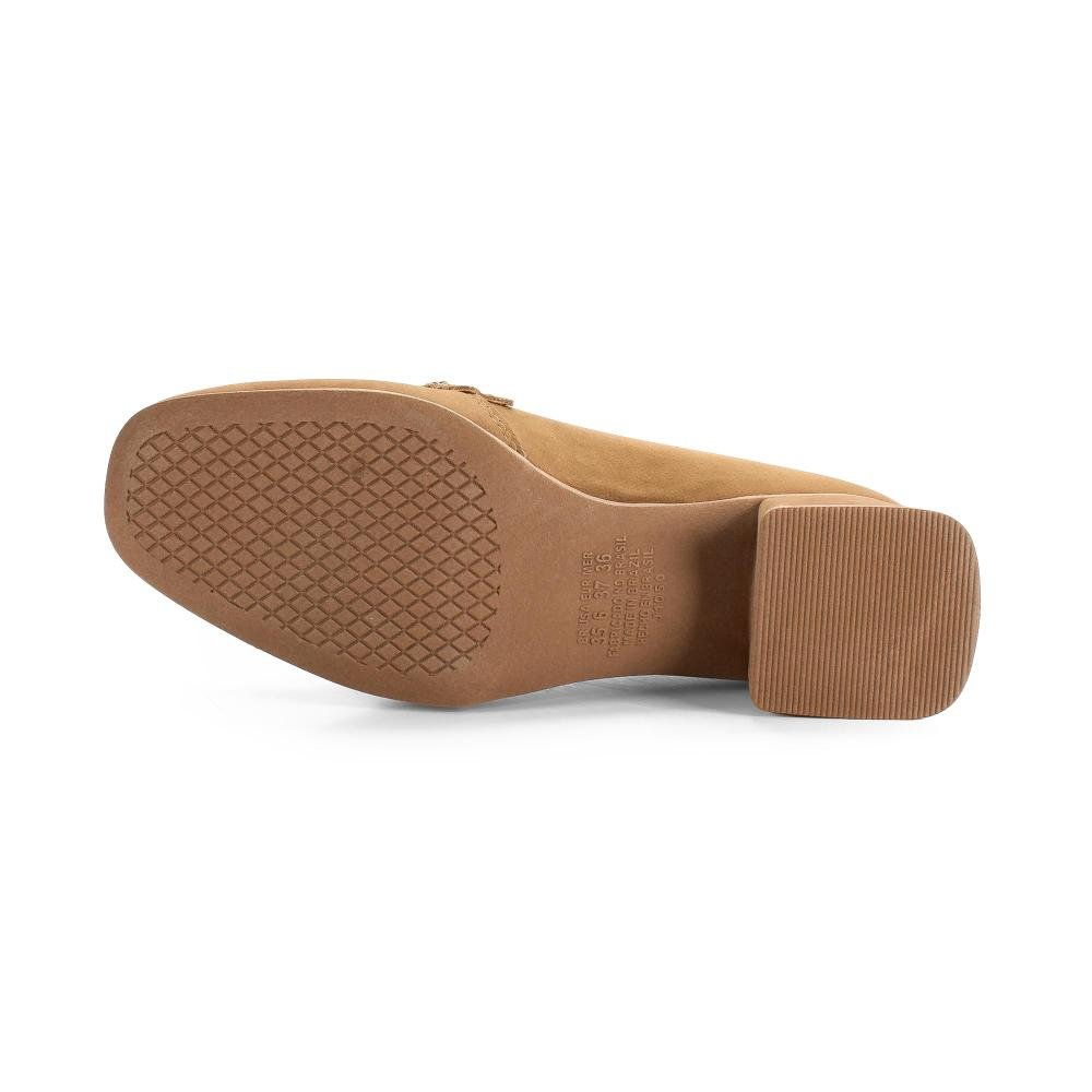 Mocassim Mississipi de Salto Bloco Feminino J1522 Bege 5