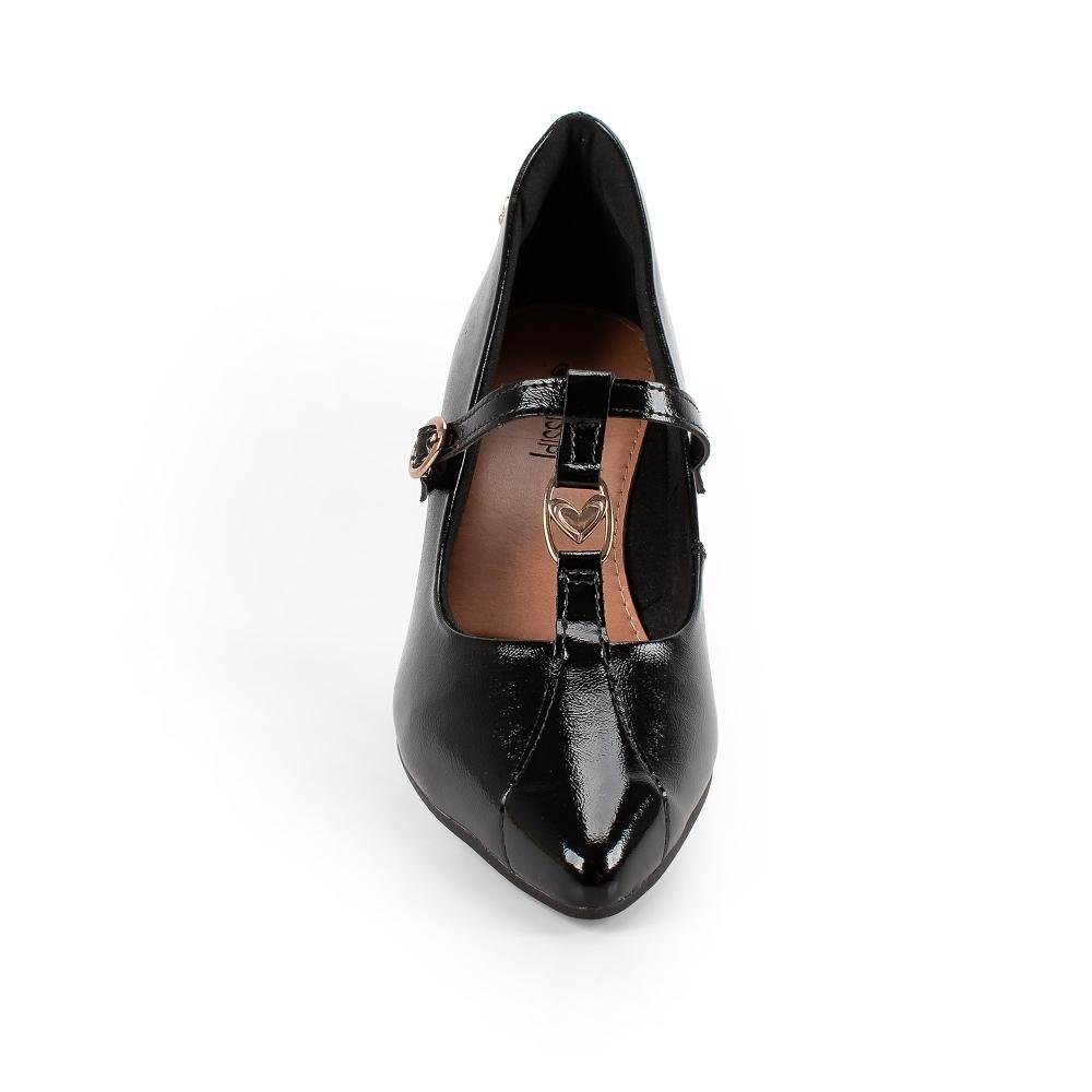 Scarpin Mississipi de Salto Bloco Feminino J1152 Preto 6