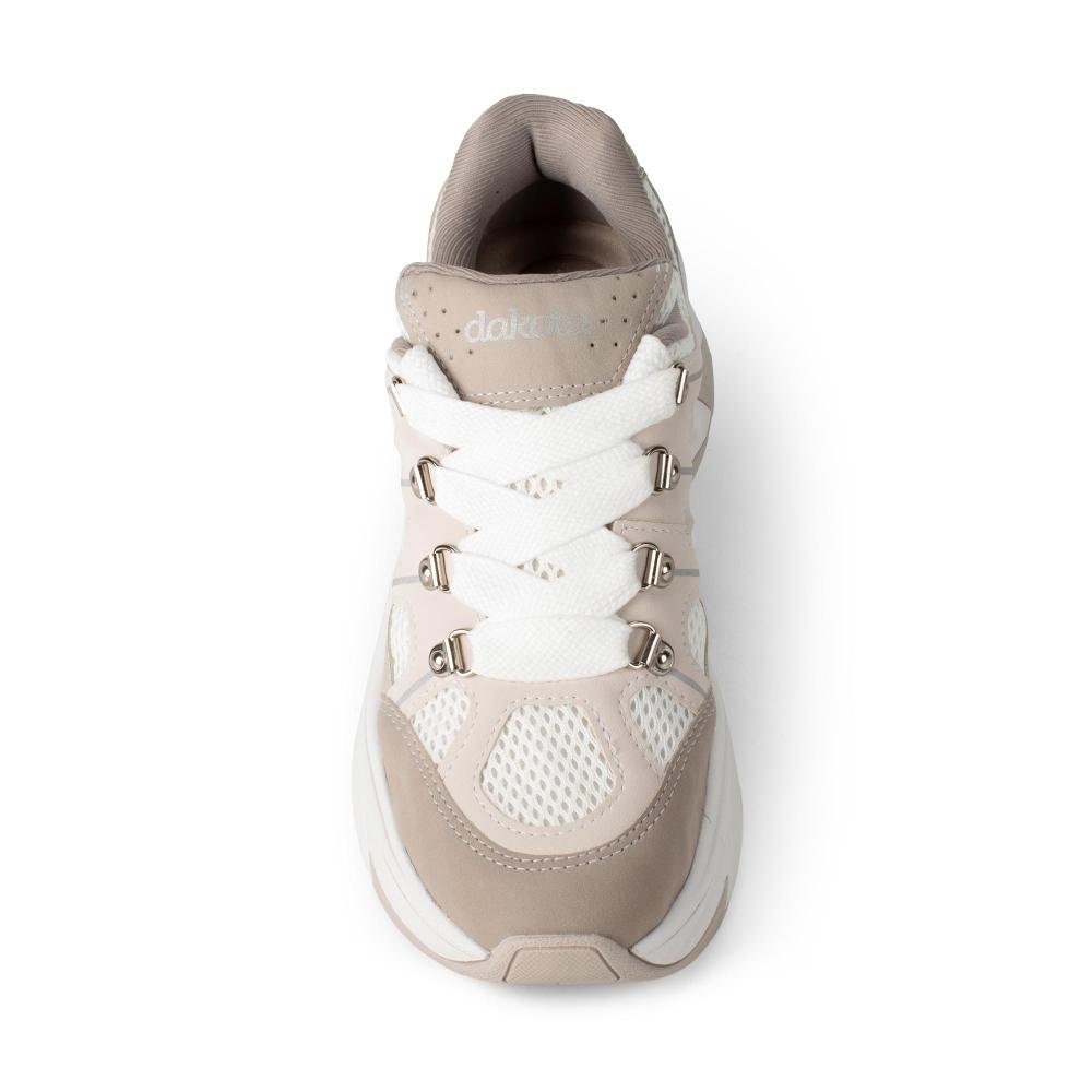 Dad Sneaker Dakota Feminino D2241 Branco/Cinza 7