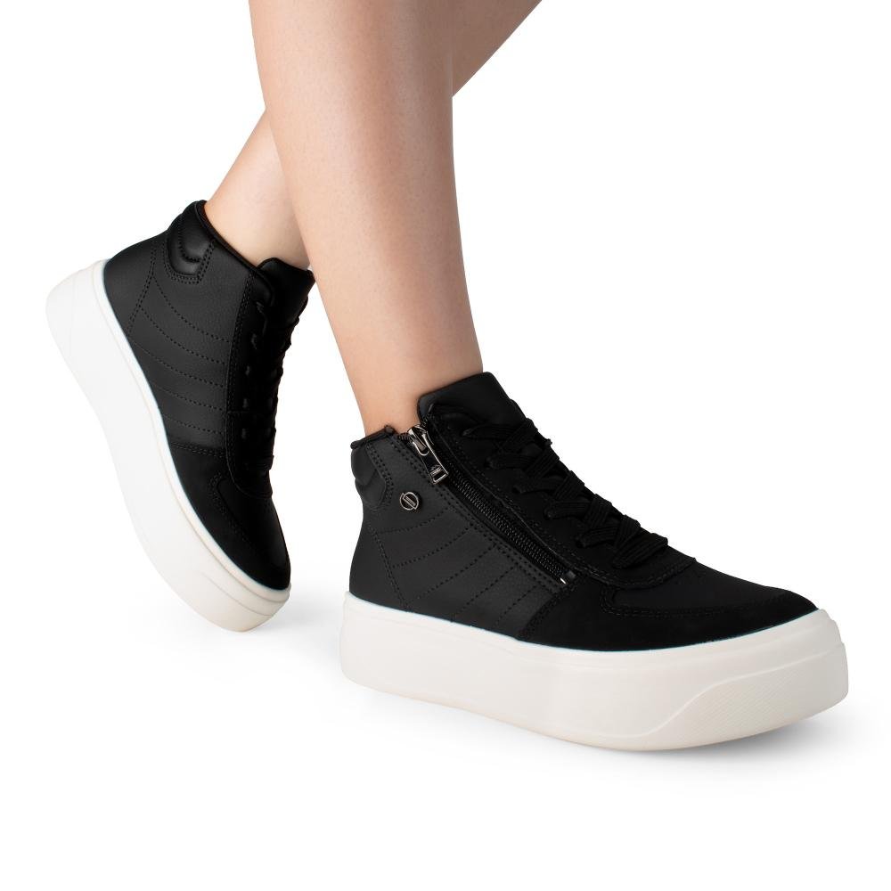 Tênis Dakota de Cano Alto Feminino D0989 Preto 2