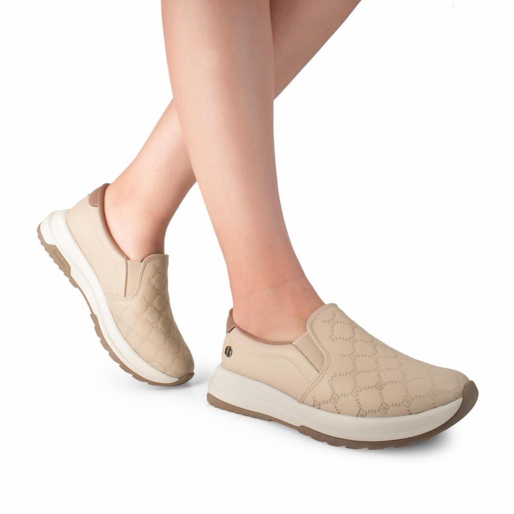 Tênis Dakota Slip On Feminino D2113 Bege 2