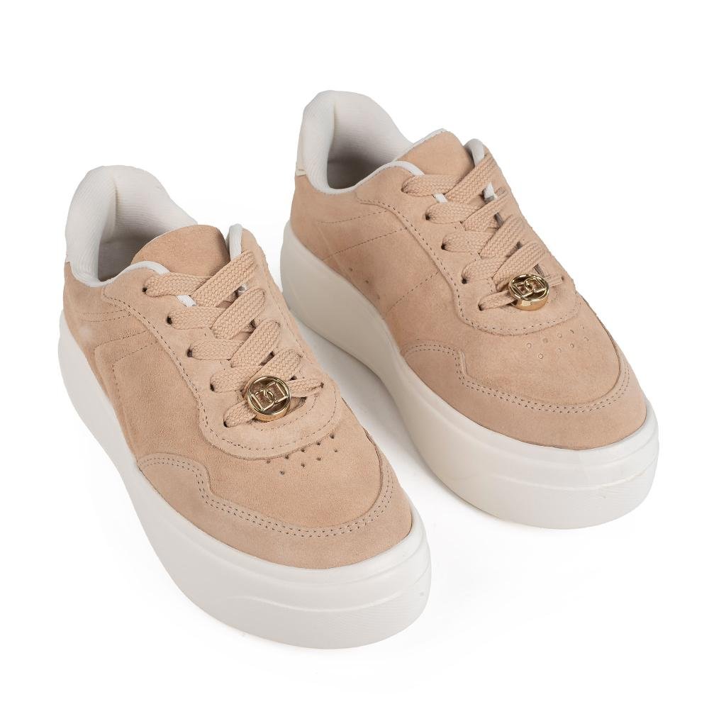 Tênis Dakota Flatform Em Couro Feminino D2301 Rosa 6