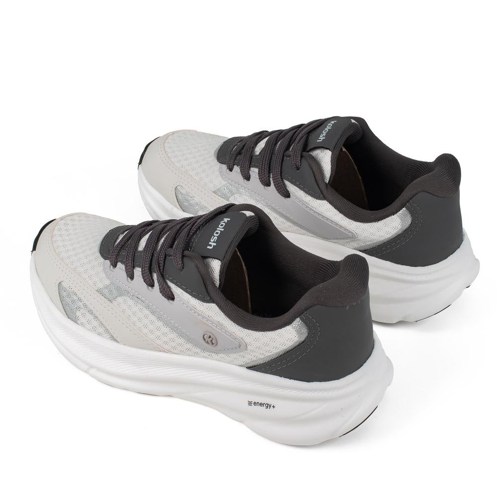 Tênis Kolosh Athletic Feminino E0353 Branco/Cinza 5