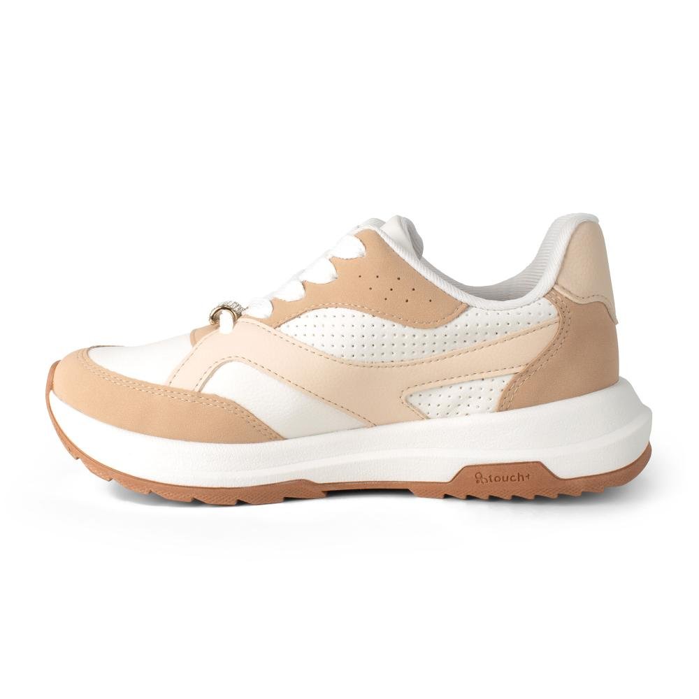 Tênis Dakota Jogging Feminino D2112 Bege/Branco 4