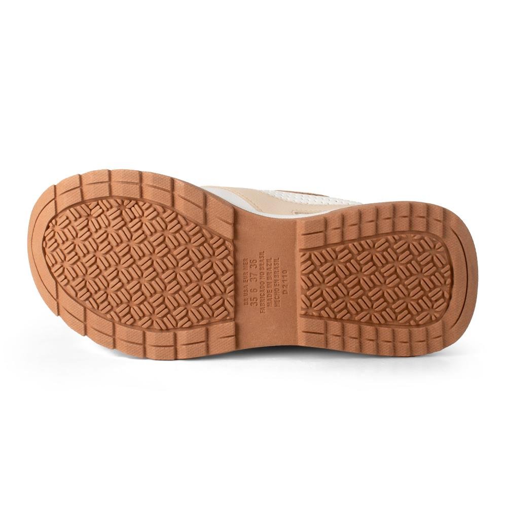 Tênis Dakota Jogging Feminino D2112 Bege/Branco 7