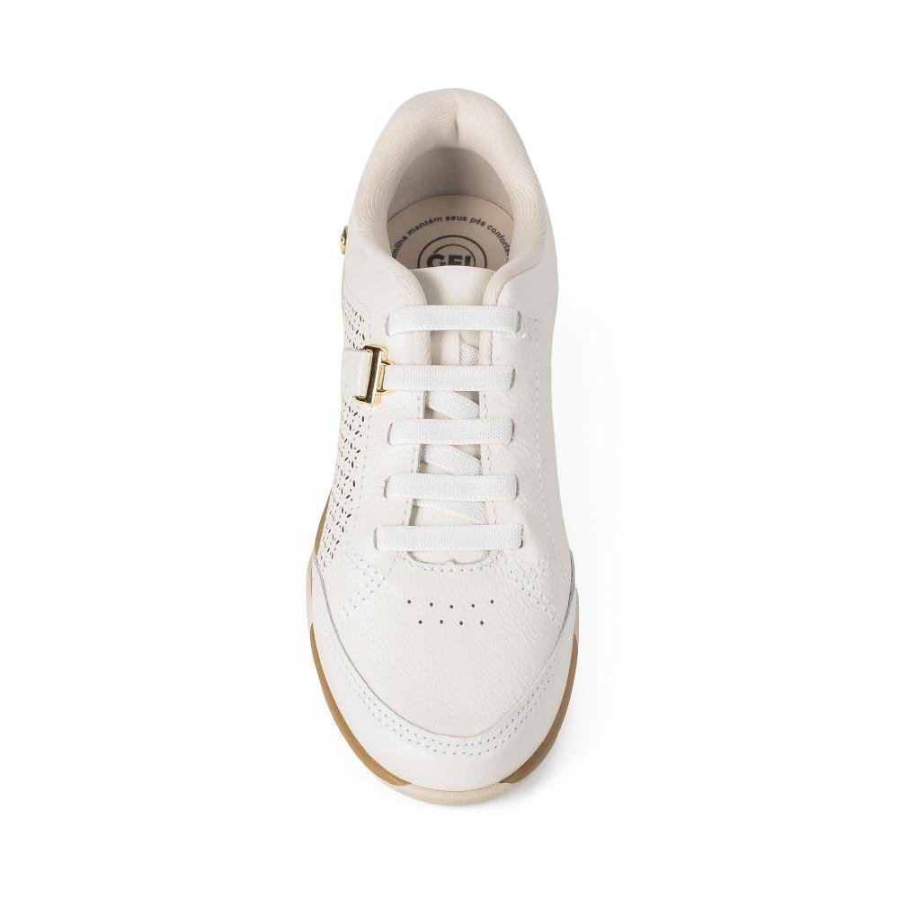 Tênis Kolosh Casual Em Couro Feminino C4205 Branco 4