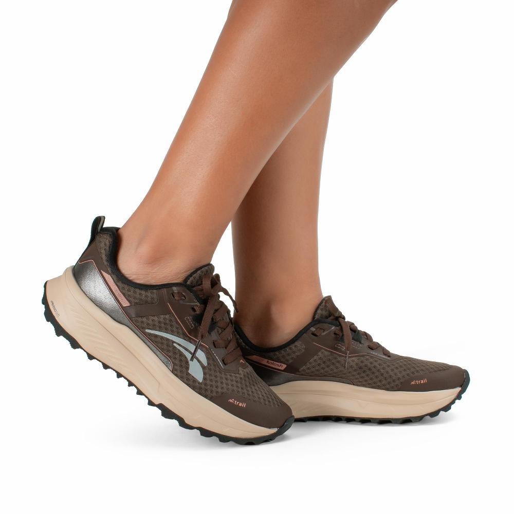 Tênis Kolosh Trail Esportivo Feminino E0822 Marrom 2
