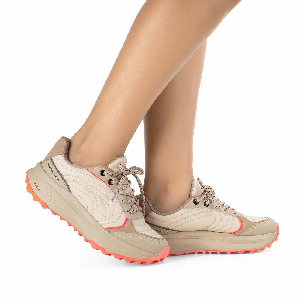 Tênis Kolosh Trail Esportivo Feminino E0821 Bege 2