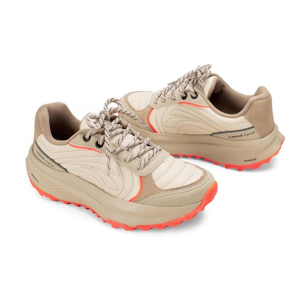 Tênis Kolosh Trail Esportivo Feminino E0821 Bege 6