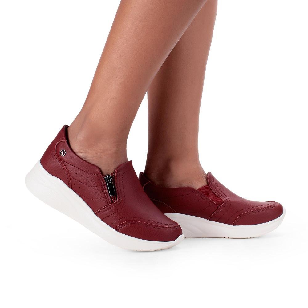 Tênis Kolosh Upper de Calce Fácil Feminino C3989 Vermelho 2