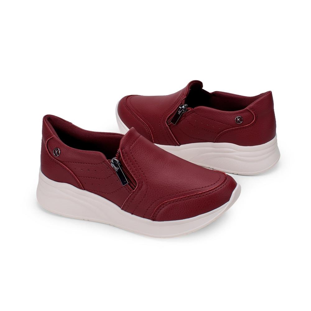 Tênis Kolosh Upper de Calce Fácil Feminino C3989 Vermelho 6