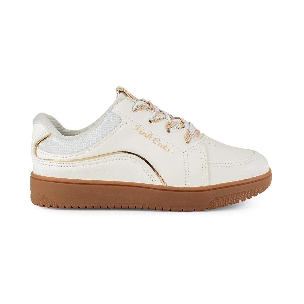 Tênis Pink Cats Infantil Casual V6142 Branco 2