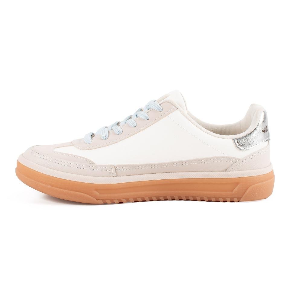 Tênis Mississipi Casual Feminino J1192 Branco/Bege 4