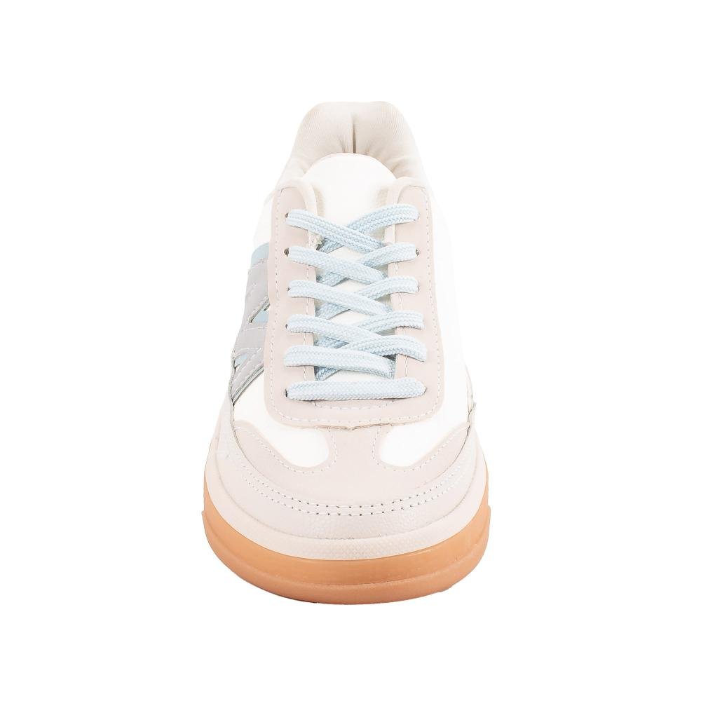 Tênis Mississipi Casual Feminino J1192 Branco/Bege 6