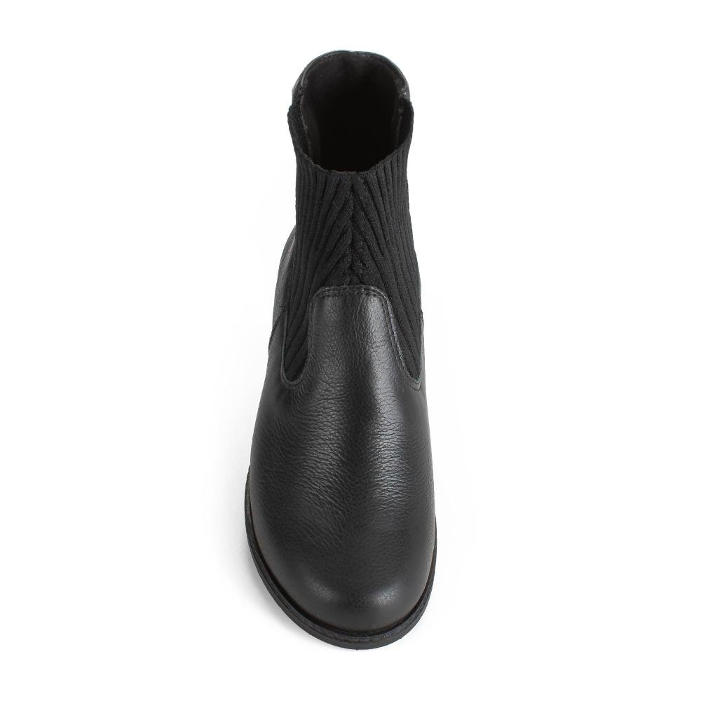 Bota Campesí Em Couro de Cano Curto Feminina CE572 Preto 6