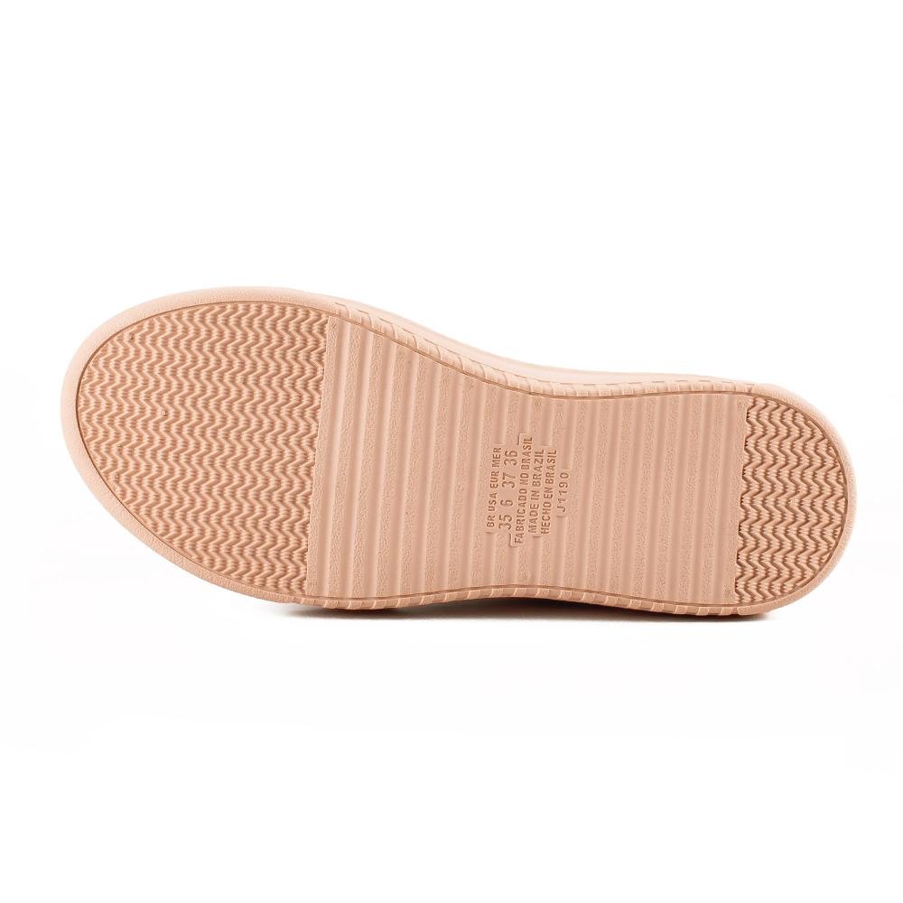 Tênis Mississipi Casual Feminino J1191 Branco/Salmão 5