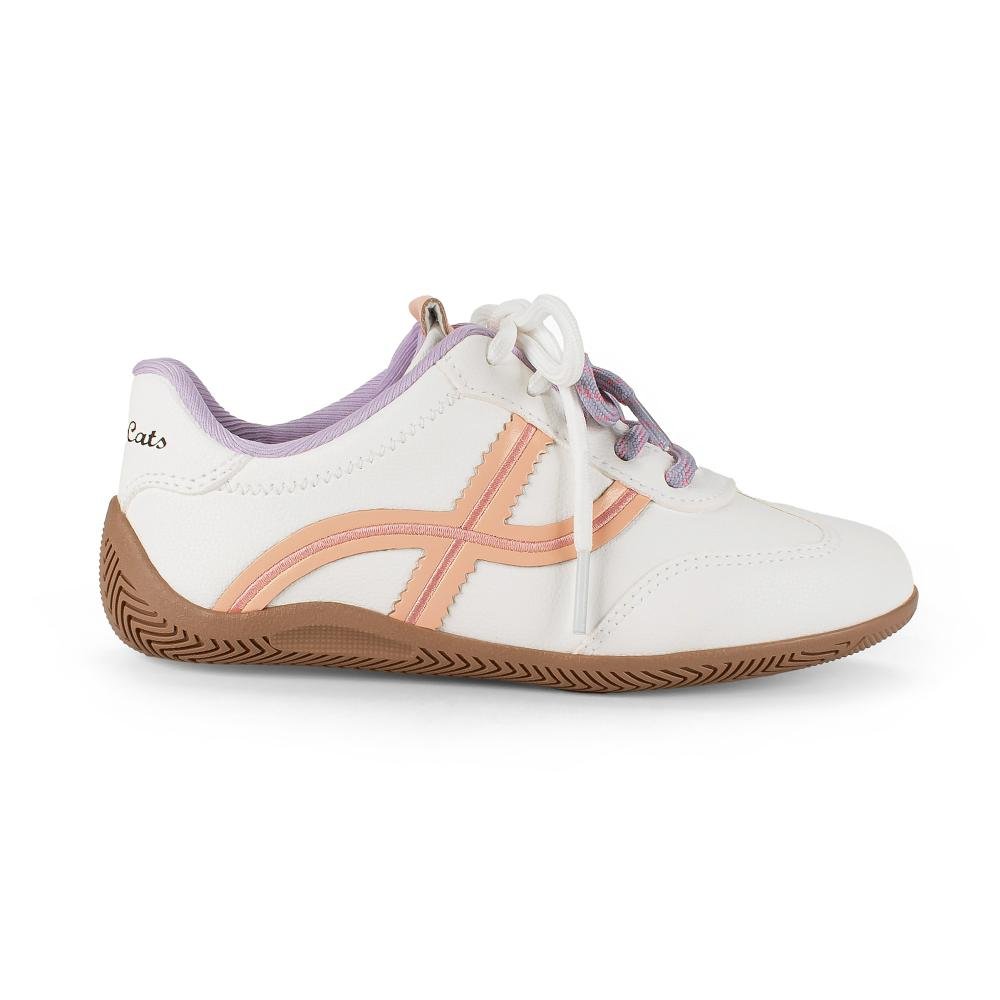 Tênis Pink Cats Infantil Casual V6181 Branco 2