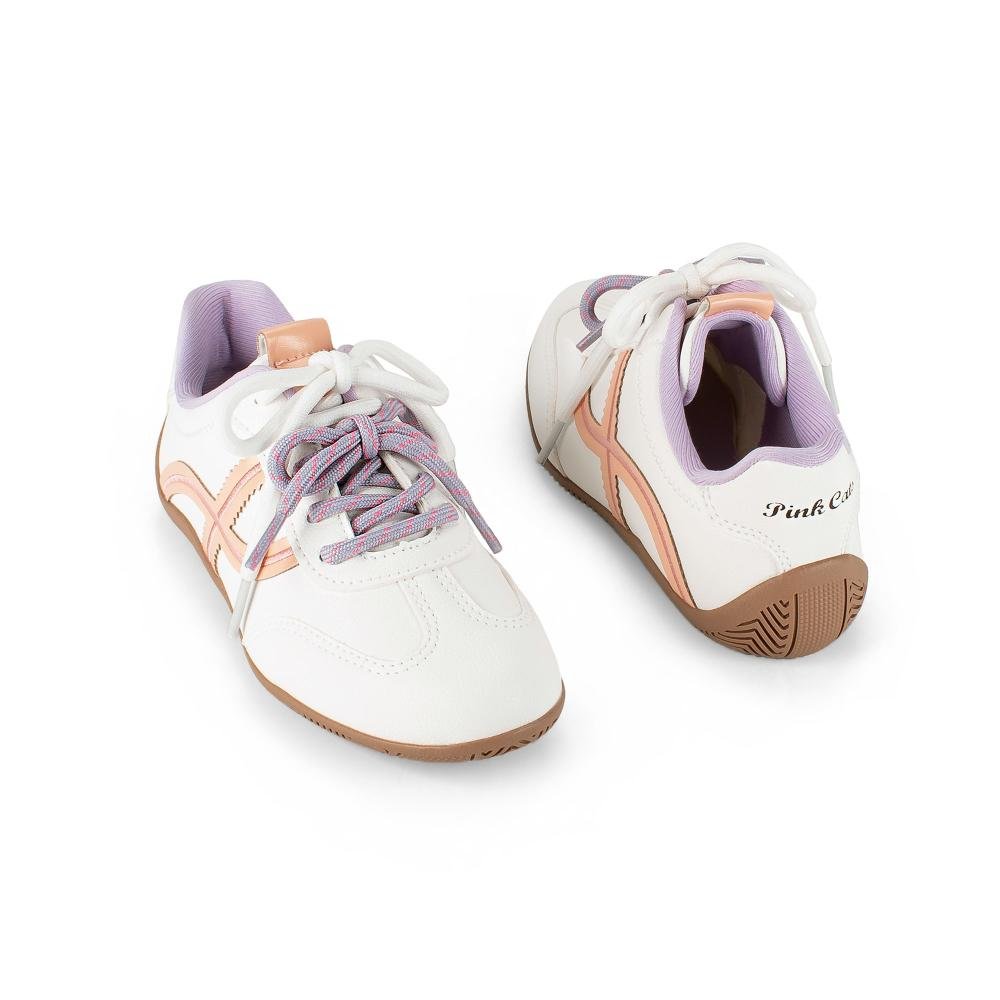 Tênis Pink Cats Infantil Casual V6181 Branco 6