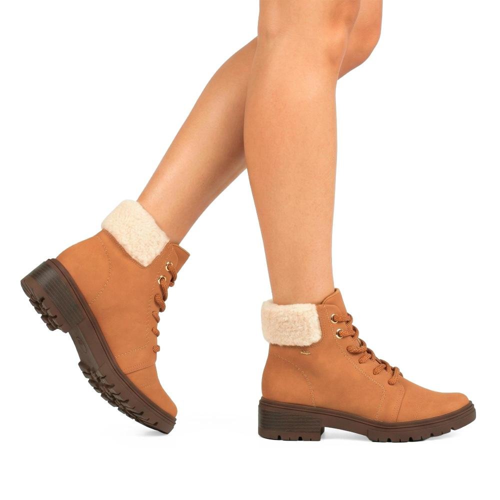 Bota Coturno Dakota Feminina D2423 Caramelo 2
